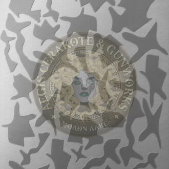 Puzzled Handgun Stencil