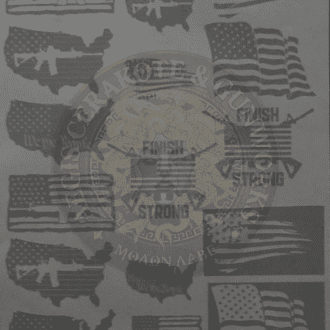 America the Great Rifle Stencil