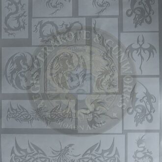 Mythical Dragons Rifle Stencil