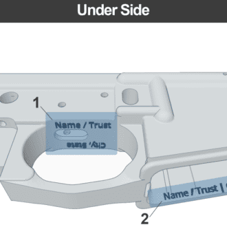 NFA Form 1 Suppressor, SBR, and SBS Laser Engraving