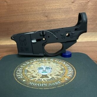 Spike’s Tactical Spartan Logo M16 Pocket Cut FCG Stripped Lower Receiver